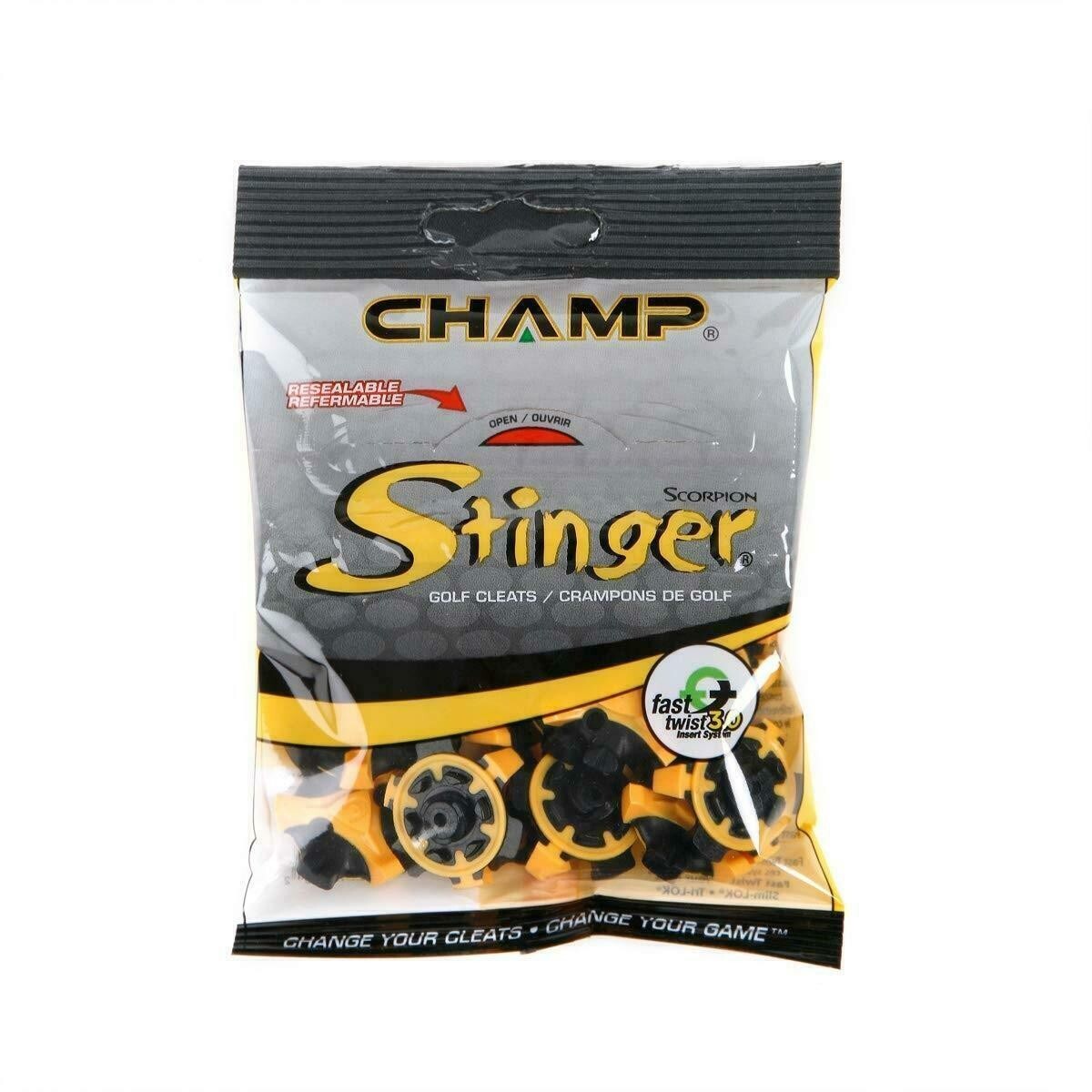 Champ Golf Stinger Spikes (Fast Twist 3.0) 18 Pack
