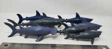 Lot of Sharks Ocean Figures Toy Plastic 5"-6" Play or Diorama