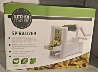 KITCHEN CRAFT KOMPLETTER SPIRALISIERER - MANUELL 3 WECHSELBARE KLINGEN - BÄNDER SPIRALEN