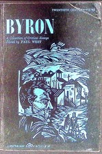 1963 BYRON A COLLECTION OF CRITICAL ESSAYS EDITED BY PAUL WEST VG  B1886