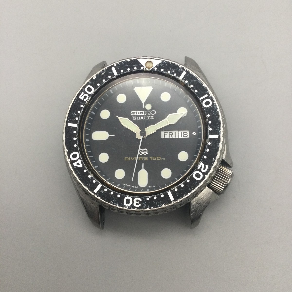 SEIKO 7548-7000 ラウンド デイデイト Seiko 7548-7000 Vintage Diver Stainless Steel Day Date