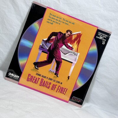 Great Balls of Fire, Laserdisc - Dennis Quaid as Jerry Lee Lewis 1989 orion