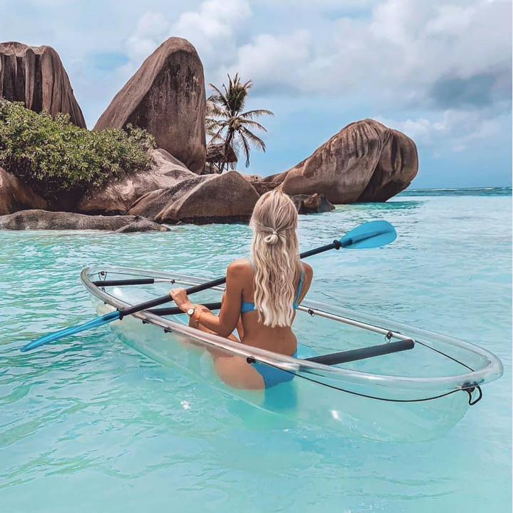 Canoe With Colorful Led Lights New
