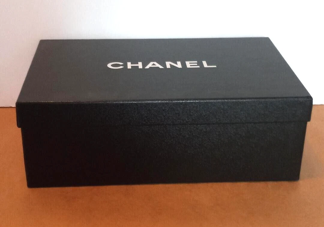 Authentic Chanel EMPTY Black Gift Shoe Box 11