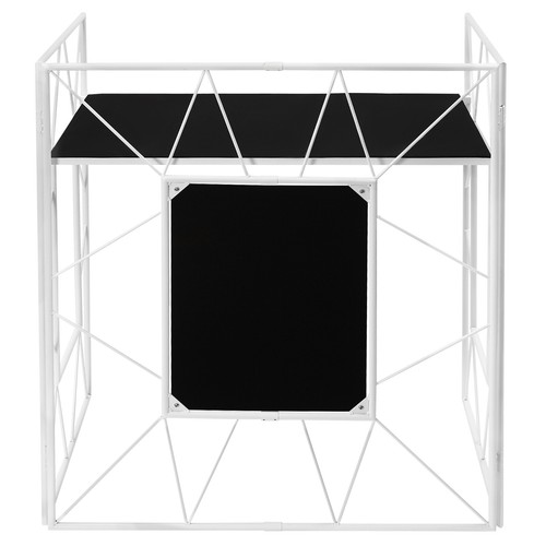 DJ Booth Portable DJ Facade Table Station Event Foldable Tabletop for Show Party - Picture 14 of 20