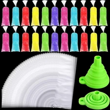 Boao 400 Pieces Ice Lolly Bags Disposable Ice Lolly Mold Plastic Candy Freeze Po