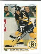 RANDY BURRIDGE 1990-91 UPPER DECK CARD NEAR MINT+ CONDITION