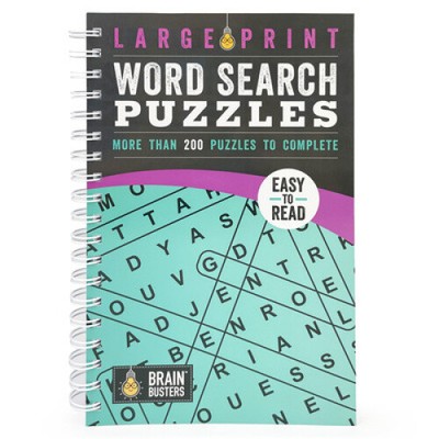 Large Print Word Search Puzzles Teal: More Than 200 Puzzles to Complete (Brain