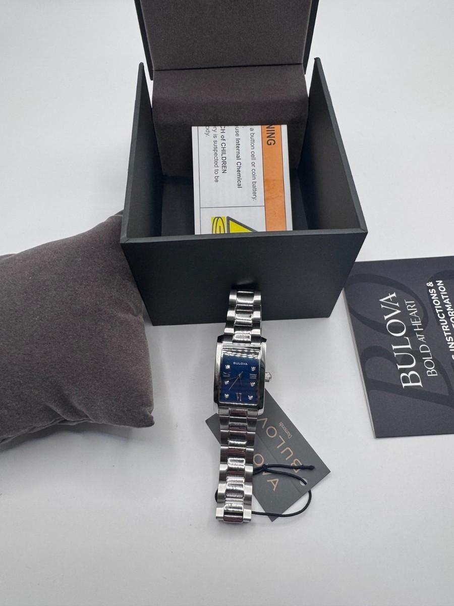 Bulova Classic 96P262 Diamond Blue Dial Stainless Steel  display picture 3