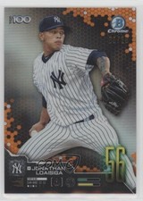 2019 Bowman Scouts' Top 100 Orange Refractor 9/25 Jonathan Loaisiga #BTP-56 0rf9