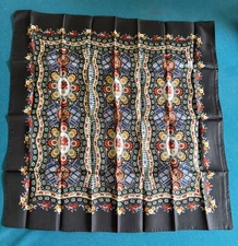 Liberty Of London Vintage Silk Made In England Pattern Square Scarf 24” NIB
