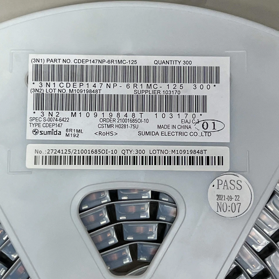 SUMIDA ELECTRIC (300 ROLL) Power Inductors 6R1ML M192 CDEP147NP-6R1MC-125 - Image 2 of 4