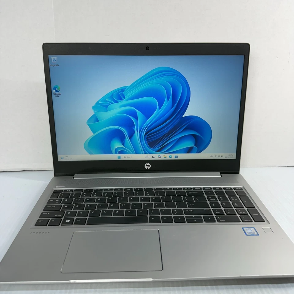 HP ProBook 450 G6 i3-8145U 15.6" Windows 11 Pro Laptop 256GB NVMe SSD 16GB RAM - Image 2 of 4