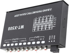 Equalizzatore Stereo per Auto, Equalizzatore Audio per Auto Regolabile Crossover