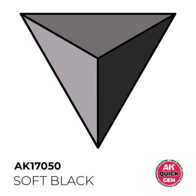 AK Interactive Quick Gen - Soft Black 18 ml