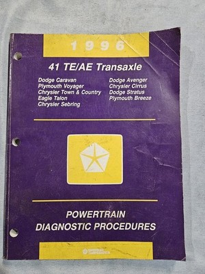 1996 Chrysler 41te Transaxle Powertrain Diagnostic Procedure Set