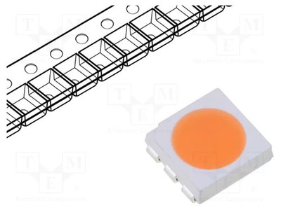 5050,PLCC6 LED 120° SMD 2,8÷3,6VDC rot (tomato) 4,5÷5,5lm