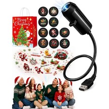 Christmas HD Projector Lights 6/10 Festive Scenes Plug  Play Holiday Decor