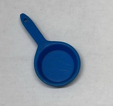 Vintage 1986 Amtoy Blue Plastic Frying Pan