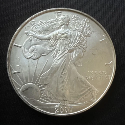2007 WALKING LIBERTY AMERICAN EAGLE .999 FINE SILVER DOLLAR COIN 1oz. $1 USA