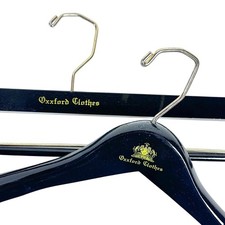 Lot 2 Oxxford Clothiers 18  Wooden Suit Jacket  Pants Wood Hangers Thick Hanger