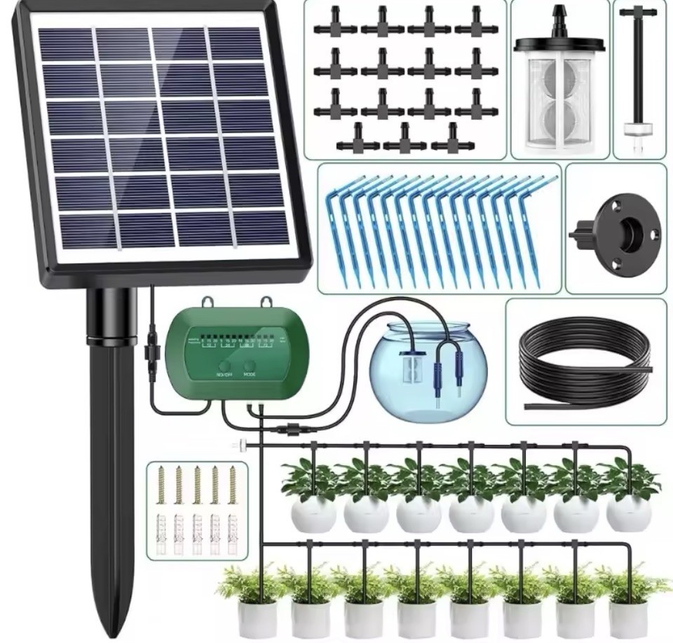 Sistema di Irrigazione Automatica a Energia Solare per Orto e Balcone