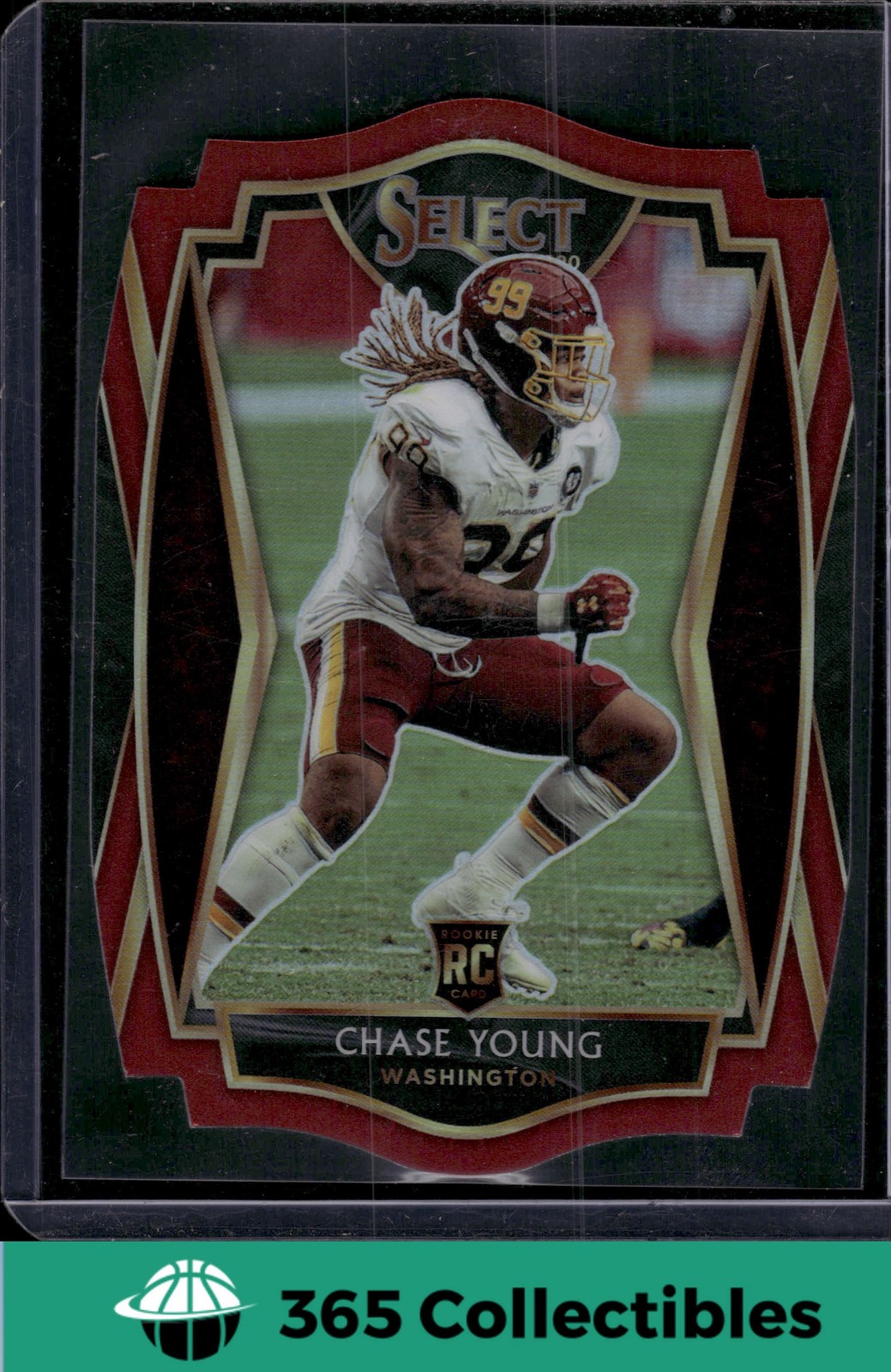 2020 Panini Select #164 Chase Young Red Die-Cut NFL Football