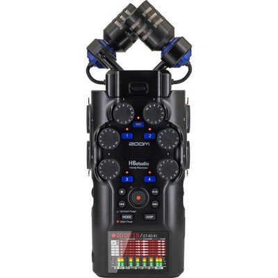 Zoom H6studio 6-Track Handy Recorder with 32-Bit Float Recording, Black