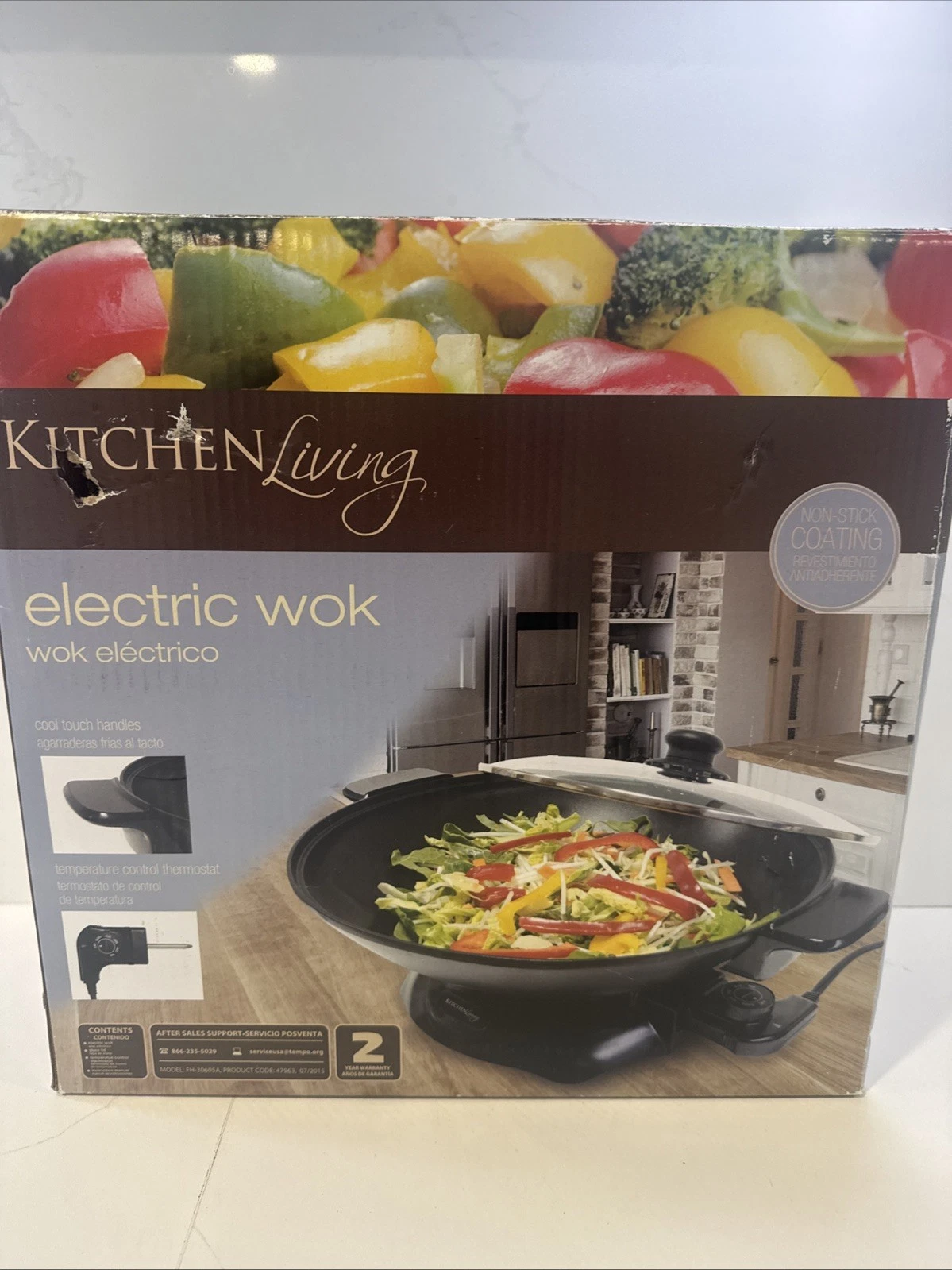 Kitchen Living Electric Wok Non Stick NIB