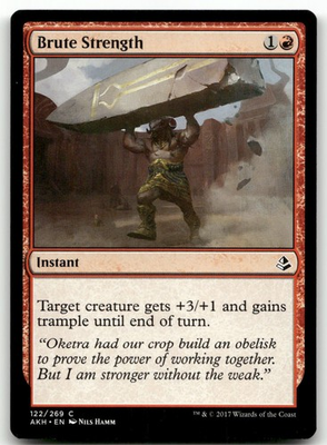 #ad Brute Strength #122 NM Amonkhet AKH Magic MTG $1.99