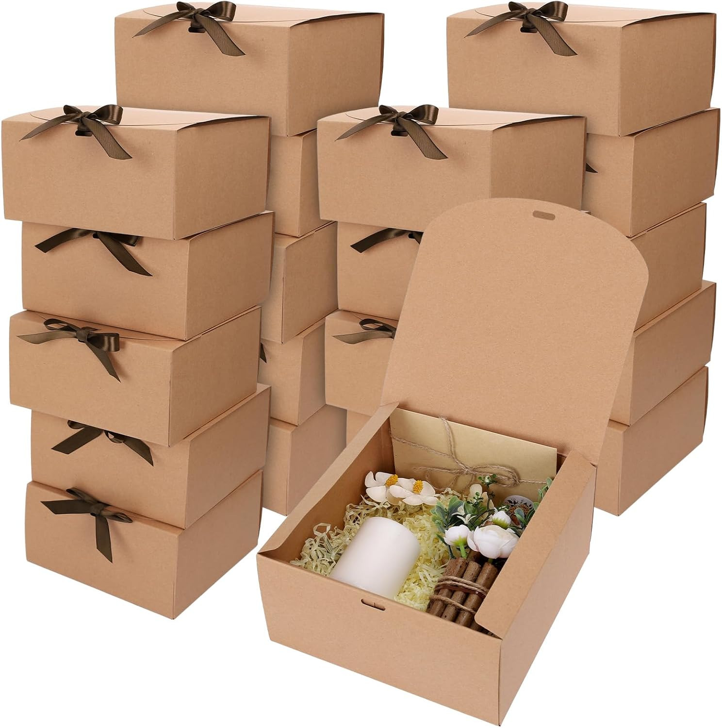 Es With Lids Ribbons 8 X 8 X 4 Inch Bridesmaid Proposa