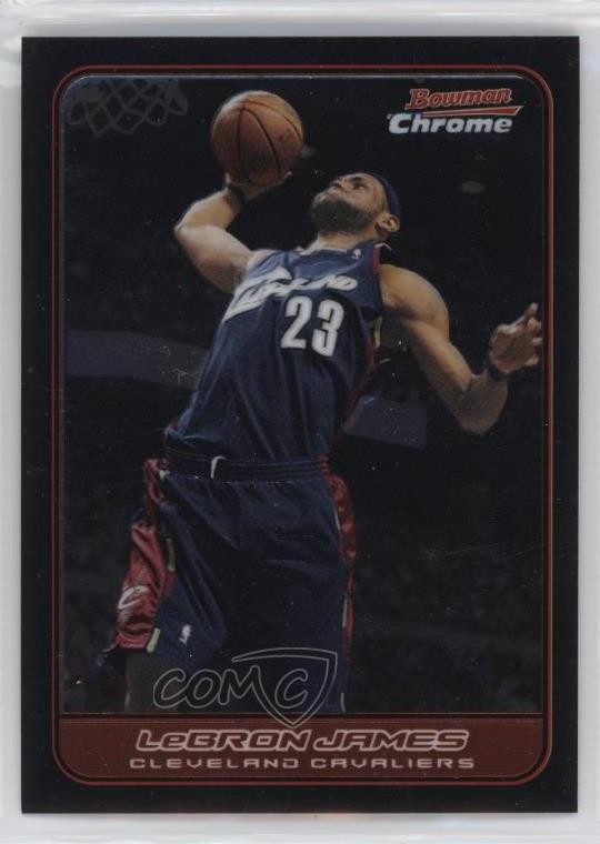 2006-07 Bowman Draft Picks & Stars Chrome LeBron James #22 0ee3