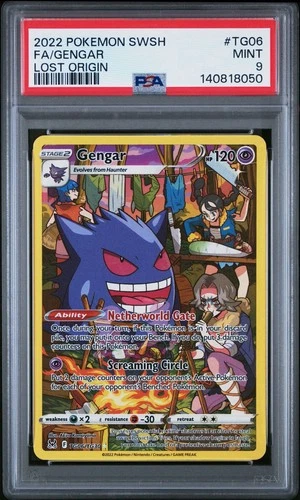 Gengar - TG06/TG30 PSA 9 Lost Origin Trainer Gallery Pokemon - MINT
