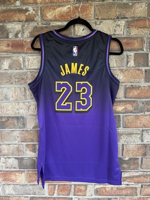NWT LA Lakers Nike City Edition LakeShow LeBron James Jersey S