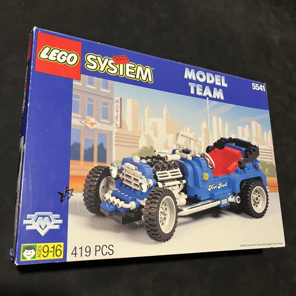 Vintage LEGO Model Team Hot Rod 5541 1990s Complete Box Manual 1995 Germany - Image 2 of 4