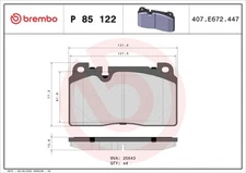Brembo P 85 122 brake pad set, disc brake for Audi