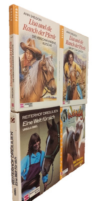 4 Pferdebücher- 2 x Lisa und die Ranch der Pferde-1 x Wendy + Reiterhof Drei Lii