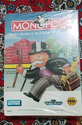 Monopoly Sega Genesis Video Game Brand New Factory Sealed Free Shipping Rare
