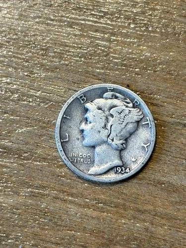 1934D Mercury Dime VG