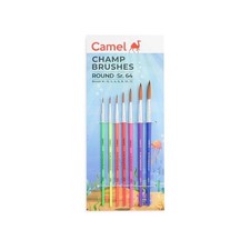 Camlin Champ Round Brush Set - Pack of 7 Multicolor 