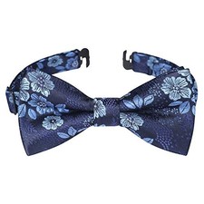 Bow Ties for Boys Pre Tied Toddler Bow Tie Adjustable Kids One Size Blue-1