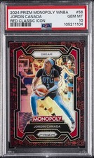 2024 PANINI PRIZM MONOPOLY WNBA RED CLASSIC ICON #56 JORDIN CANADA PSA 10