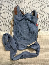 Sakura Bloom Scout Baby Carrier Monterey & Cognac Leather Straps