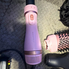 WAVYTALK Pink 2in Brush Dryer Hot Air Brush Set, 3 Speeds, 3 Heat, Attachments