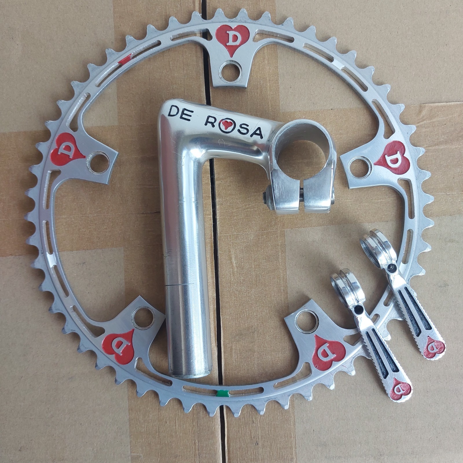 King Pink Chainring Lightened De Rosa Campagnolo Handlebar Mount