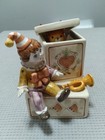Vtg 1983 Schmid Music Box, Teddy In Box Goes Up & Down. Clown, The Entertainer — photo 2