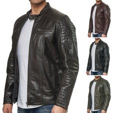 TAZZIO Jacke Biker Lederjacke Herren Echtlede...
