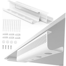 Cable Management Under Desk 26PCS - Cable Management Tray Kit White 2 Sets