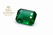 Emerald Green #02 113 Nano Emerald Cut Loose Gemstones – 8mm x 10mm