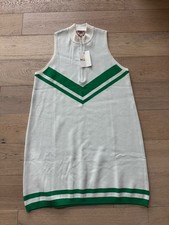 Show Me Your Mumu Zoe Zip Dress Green Stripe Knit REVOLVE $148